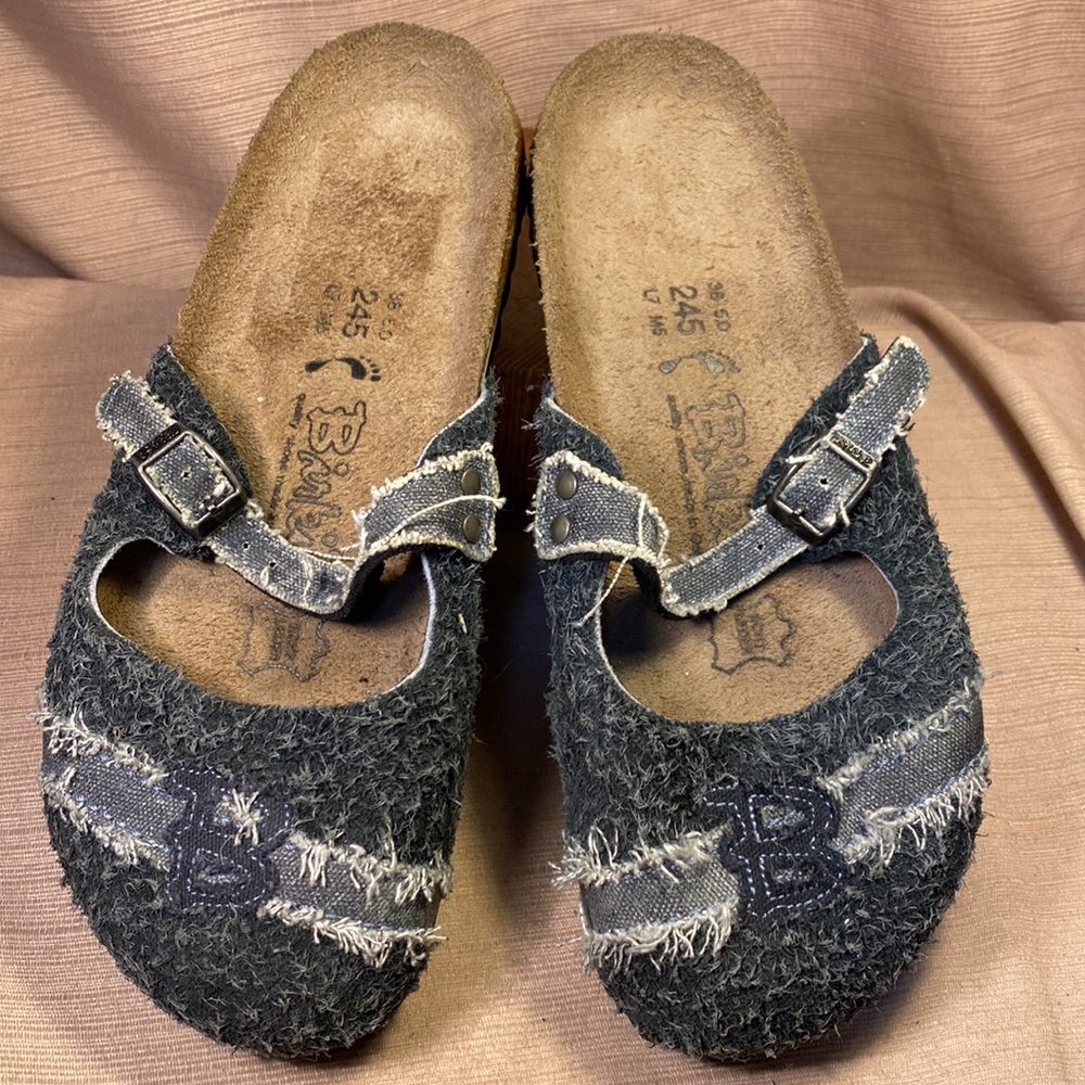 Birki NWOT denim slide ins comfortable fun!